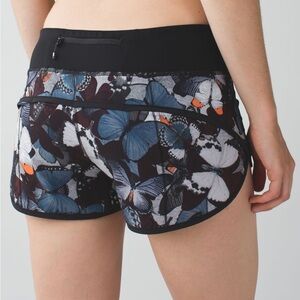 Lululemon Speed Up Shorts Biggie So Fly Butterfly Pizzaz Multi
